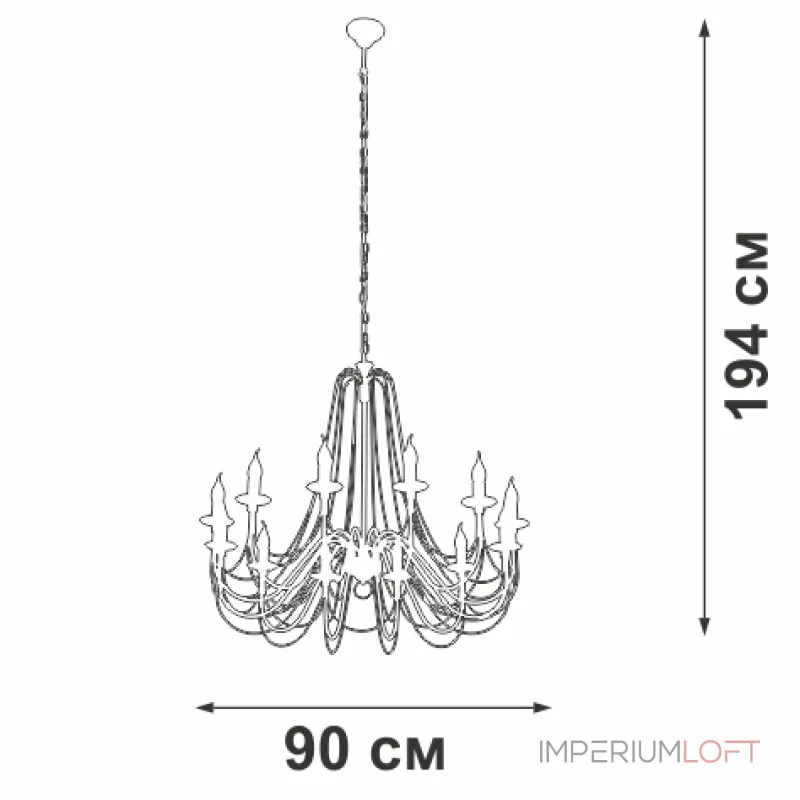 Подвесная люстра VitaLuce V1044-8/12 Подвесная люстра VitaLuce V1044-8/12