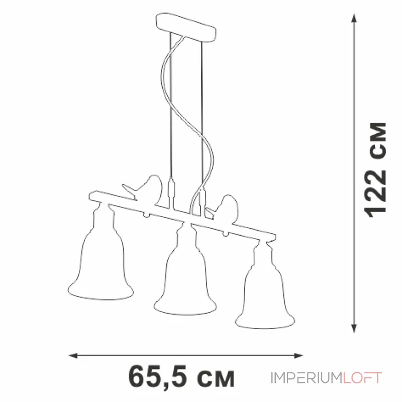 Подвесная люстра VitaLuce V2958-0/3S