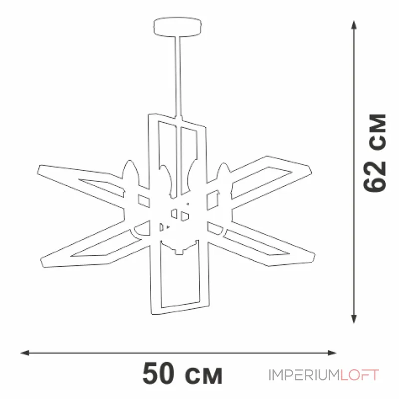 Люстра на штанге VitaLuce V3004-1/4PL