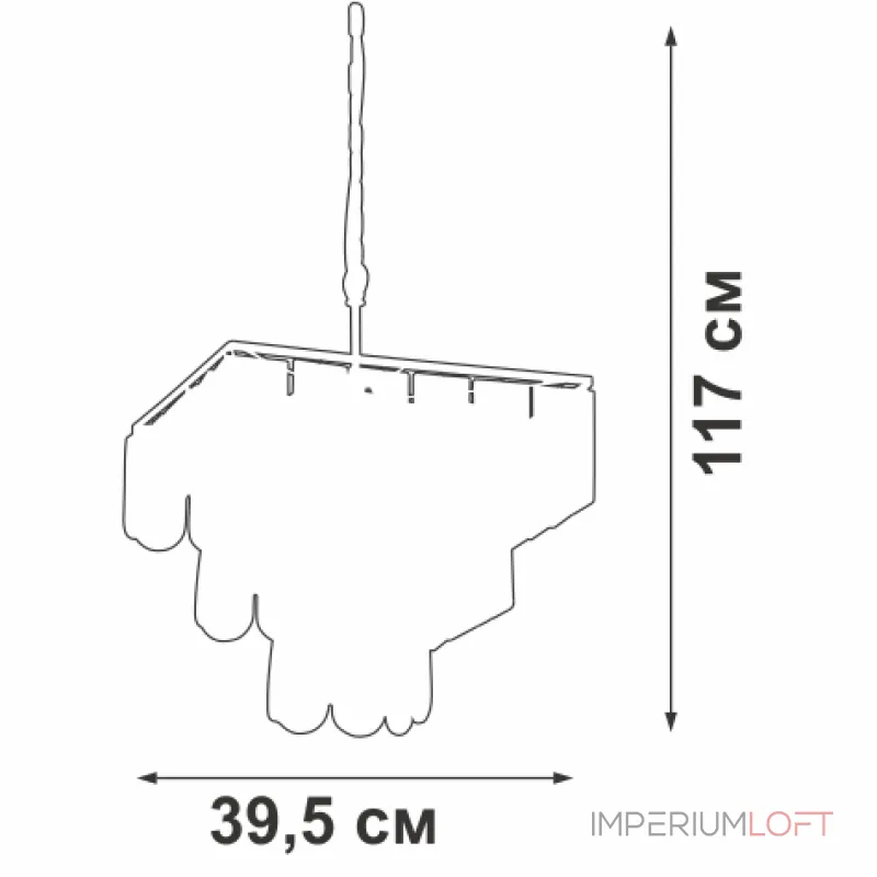 Подвесная люстра VitaLuce V5266-1/8+1
