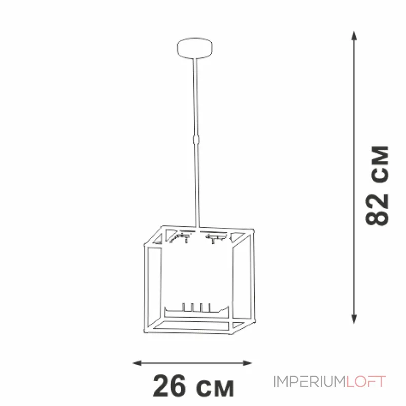 Люстра на штанге VitaLuce V5402-1/1PL Люстра на штанге VitaLuce V5402-1/1PL