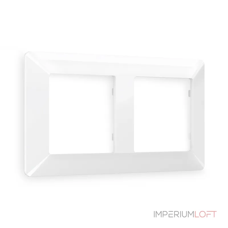 Рамка ALFA Line (Белый глянец) 2-ая AF110102 от ImperiumLoft Рамка ALFA Line (Белый глянец) 2-ая AF110102 от ImperiumLoft