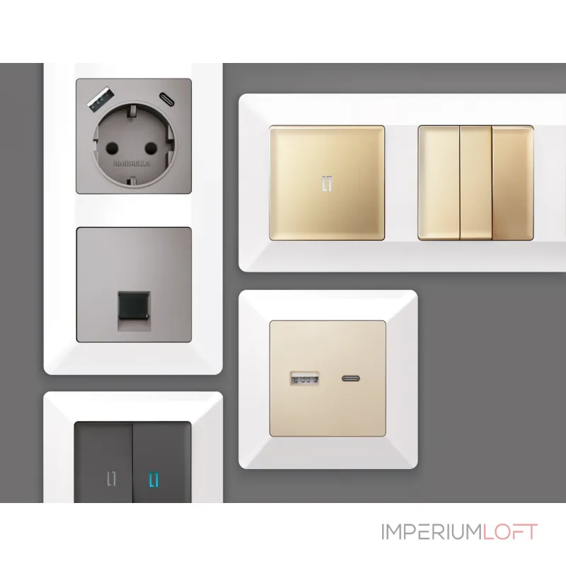 Рамка ALFA Line (Белый глянец) 2-ая AF110102 от ImperiumLoft Рамка ALFA Line (Белый глянец) 2-ая AF110102 от ImperiumLoft