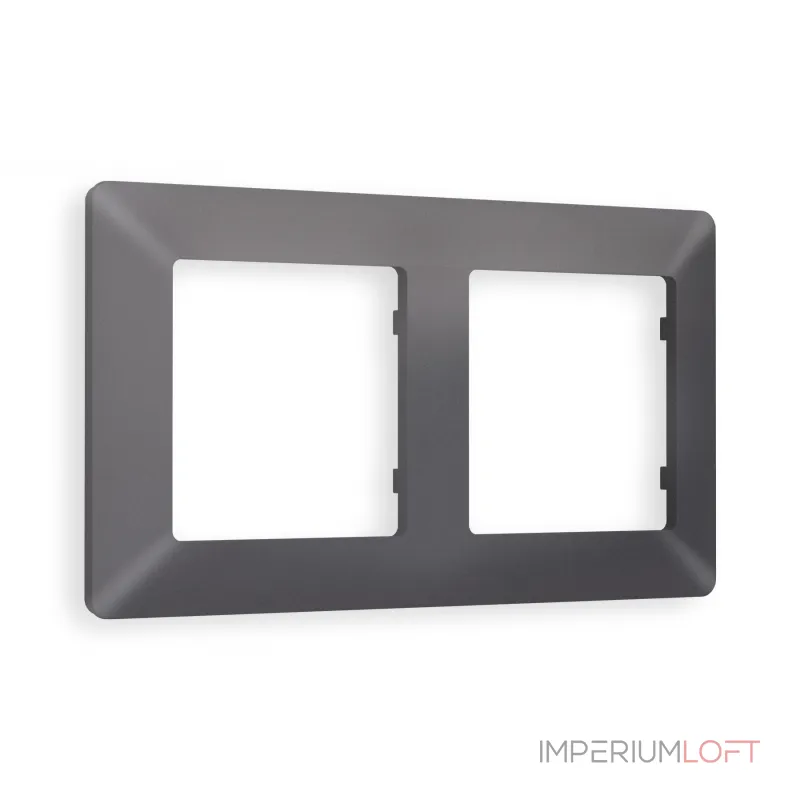 Рамка ALFA Line (Антрацит серый) 2-ая AF110652 от ImperiumLoft Рамка ALFA Line (Антрацит серый) 2-ая AF110652 от ImperiumLoft