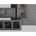 Рамка ALFA Line (Антрацит серый) 2-ая AF110652 от ImperiumLoft