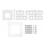 Рамка 2-ая Ambrella Volt ALFA AF220122