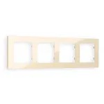 Рамка ALFA Techno (Бежевый глянец) 4-ая AF220304 от ImperiumLoft