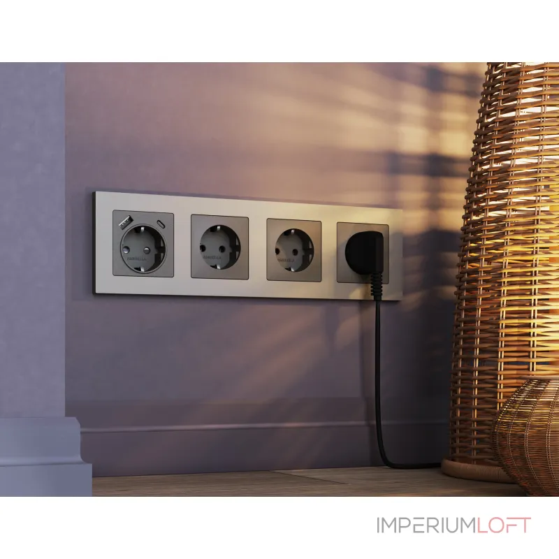 Рамка ALFA Techno (Сталь матовый) 1-ая AF220501 от ImperiumLoft Рамка ALFA Techno (Сталь матовый) 1-ая AF220501 от ImperiumLoft