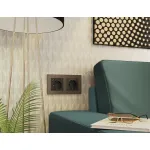 Рамка ALFA Techno (Темная бронза матовый) 1-ая AF220631 от ImperiumLoft