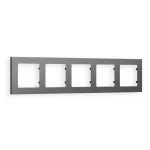 Рамка ALFA Techno (Антрацит серый) 5-ая AF220655 от ImperiumLoft