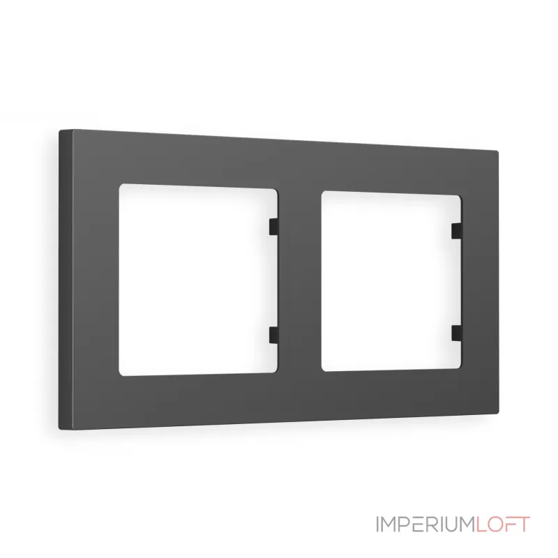 Рамка ALFA Techno (Графит Мягкое касание) 2-ая AF220802 от ImperiumLoft Рамка ALFA Techno (Графит Мягкое касание) 2-ая AF220802 от ImperiumLoft