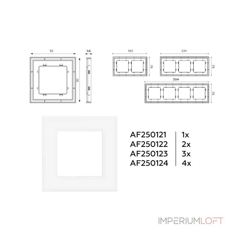 Рамка 3-ая Ambrella Volt ALFA AF250123 Рамка 3-ая Ambrella Volt ALFA AF250123