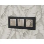 Рамка ALFA Qubi (Графит Мягкое касание) 1-ая AF250801 от ImperiumLoft