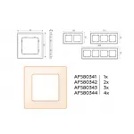 Рамка 1-ая Ambrella Volt ALFA AF580341