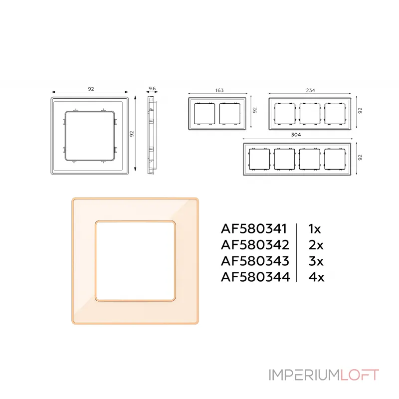 Рамка 2-ая Ambrella Volt ALFA AF580342 Рамка 2-ая Ambrella Volt ALFA AF580342