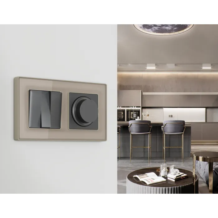 Рамка ALFA Arctic (Серо-бежевый Стекло органическое) 2-ая AF580362 от ImperiumLoft