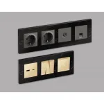 Рамка ALFA Grand (Черный мрамор) 4-ая AF930704 от ImperiumLoft