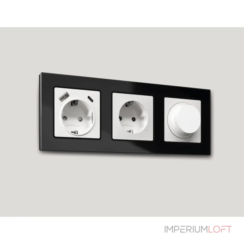 Лицевая панель для светорегулятора универсального Ambrella Volt ALFA AP1255