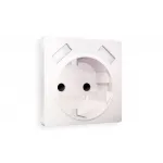 Лицевая панель для электрической розетки с заземлением со шторками 2USB A+A Ambrella Volt ALFA AP2090
