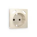 Лицевая панель для электрической розетки с/з со шторками 2USB A+A Ambrella Volt ALFA AP3290