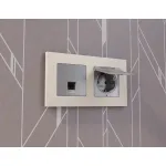 Лицевая панель для компьютерной/телефонной розетки RJ-45/RJ-11 Ambrella Volt ALFA AP5120