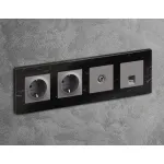 Лицевая панель для TV розетки Ambrella Volt ALFA AP5130