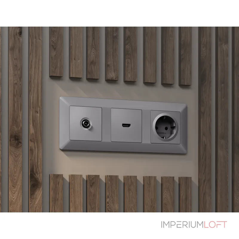 Лицевая панель для TV розетки Ambrella Volt ALFA AP5130