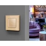 Лицевая панель для 1-клавишных выключателей с подсветкой Ambrella Volt ALFA AP6020