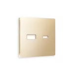 Лицевая панель для розетки 2USB тип A+C Ambrella Volt ALFA AP6110