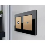 Лицевая панель для TV розетки Ambrella Volt ALFA AP6130