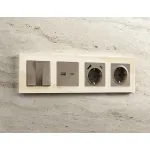 Лицевая панель для розетки 2USB тип A+C Ambrella Volt ALFA AP6410