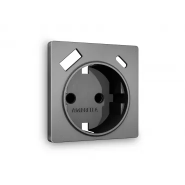 Лицевая панель для электрической розетки с заземлением со шторками 2USB A+C Ambrella Volt ALFA AP6600 Лицевая панель для электрической розетки с заземлением со шторками 2USB A+C Ambrella Volt ALFA AP6600