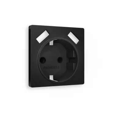 Лицевая панель для электрической розетки с заземлением со шторками 2USB A+A Ambrella Volt ALFA AP8090 Лицевая панель для электрической розетки с заземлением со шторками 2USB A+A Ambrella Volt ALFA AP8090