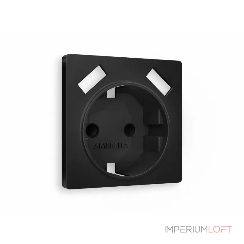 Лицевая панель для электрической розетки с заземлением со шторками 2USB A+A Ambrella Volt ALFA AP8090 Лицевая панель для электрической розетки с заземлением со шторками 2USB A+A Ambrella Volt ALFA AP8090