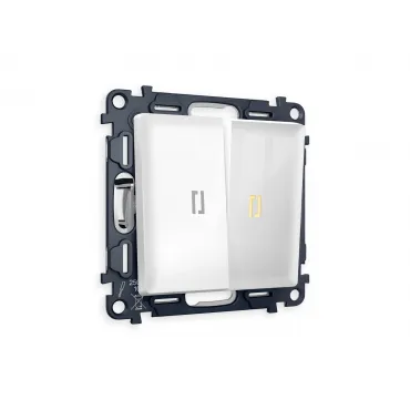 Комплект механизма 2-клавишного проходного выключателя с подсветкой 3200K Volt QUANT MA104030