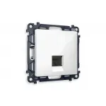 Комплект механизма компьютерной розетки RJ-45(8P8C) CAT6 с защитной шторкой Ambrella Volt MA MA112010