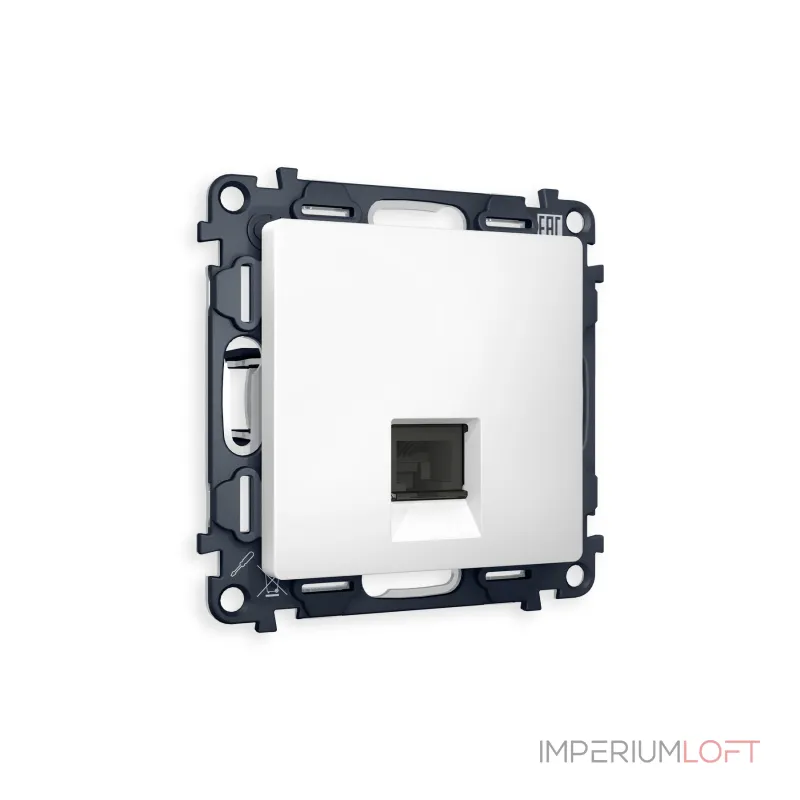 Комплект механизма компьютерной розетки RJ-45(8P8C) CAT6 с защитной шторкой Ambrella Volt MA MA132010 Комплект механизма компьютерной розетки RJ-45(8P8C) CAT6 с защитной шторкой Ambrella Volt MA MA132010