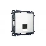 Комплект механизма телефонной розетки RJ-11(4P4C) с защитной шторкой Ambrella Volt MA MA132030