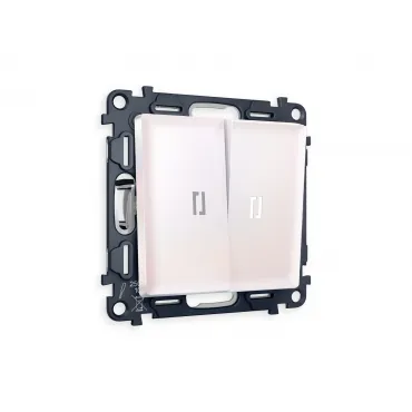 Комплект механизма 2-клавишного выключателя с подсветкой 5600K Ambrella Volt MA MA204015