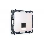 Комплект механизма телефонной розетки RJ-11(4P4C) с защитной шторкой Ambrella Volt MA MA212030