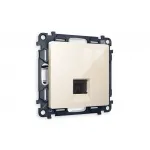 Комплект механизма компьютерной розетки RJ-45(8P8C) CAT6 с защитной шторкой Ambrella Volt MA MA312010