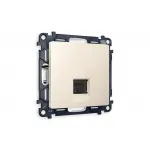 Комплект механизма телефонной розетки RJ-11(4P4C) с защитной шторкой Ambrella Volt MA MA332030