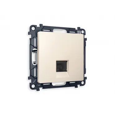Комплект механизма телефонной розетки RJ-11(4P4C) с защитной шторкой Ambrella Volt MA MA332030