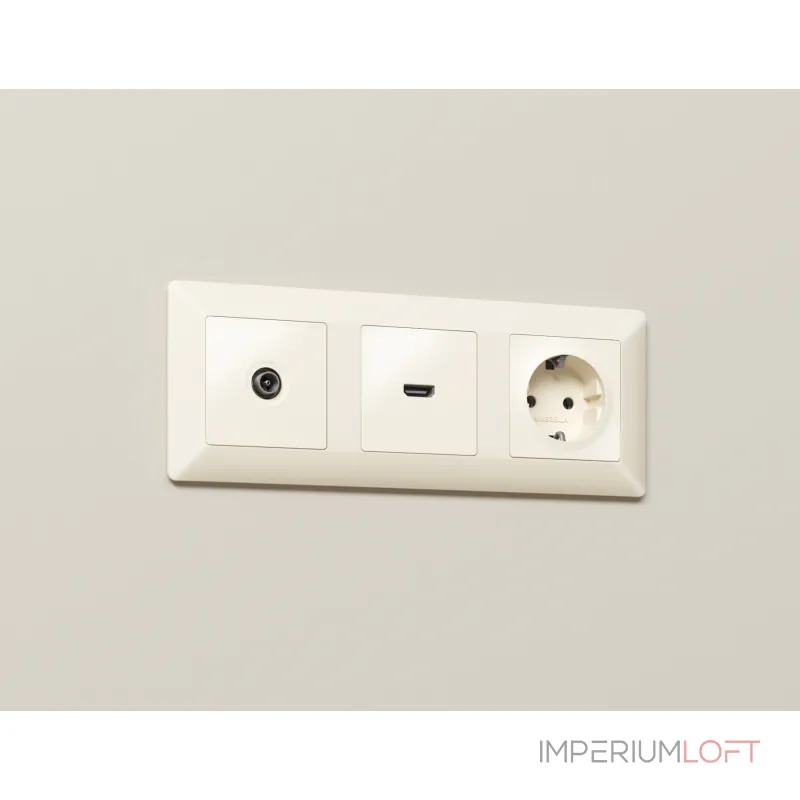 Комплект механизма TV розетки оконечной 50-870 MHz 1dB Ambrella Volt MA MA333010