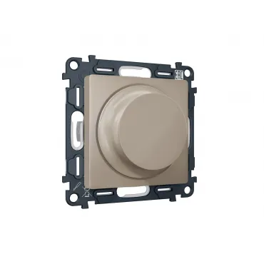 Комплект механизма светорегулятора универсального поворотно-нажимного 25-600W/LED 5-300W Volt QUANT MA365510