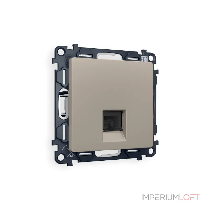 Комплект механизма компьютерной розетки RJ-45(8P8C) CAT6 с защитной шторкой Ambrella Volt MA MA372010 Комплект механизма компьютерной розетки RJ-45(8P8C) CAT6 с защитной шторкой Ambrella Volt MA MA372010