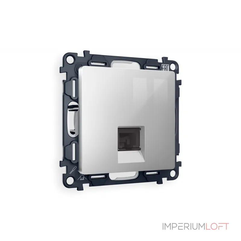 Комплект механизма компьютерной розетки RJ-45(8P8C) CAT6 с защитной шторкой Ambrella Volt MA MA412010 Комплект механизма компьютерной розетки RJ-45(8P8C) CAT6 с защитной шторкой Ambrella Volt MA MA412010