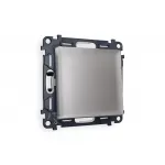 Комплект механизма 1-клавишного выключателя ALFA MA501010 Сталь матовый QUANT от ImperiumLoft