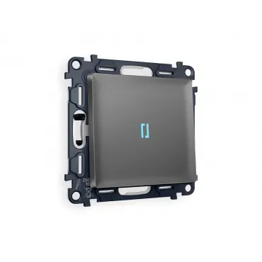 Комплект механизма 1-клавишного выключателя с подсветкой 10000K Volt QUANT MA652020