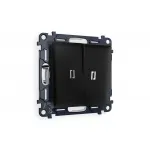 Комплект механизма 2-клавишного проходного выключателя с подсветкой 5600K Ambrella Volt MA MA804035